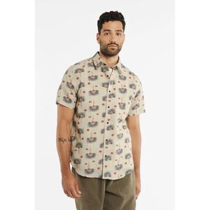 Bridge & Burn The Harbor Men's Shirt Buttondown Short Sleeve Slim Fit S 287928